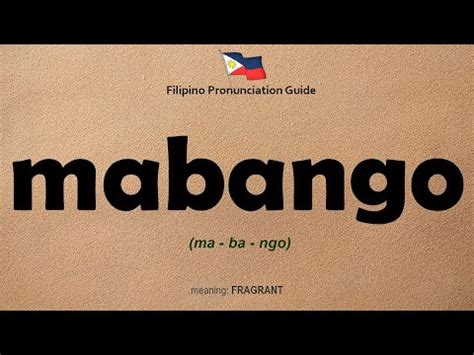 mabango in English .